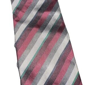 Designer Fendi Roma Handmade in Italy Silk Mens Multicolored Tie 3” 57”